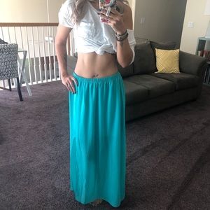 Soprano Teal Maxi Skirt